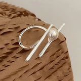 925 Silver Pearl Rings for Women Fine Jewelry Open Finger Ring