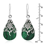 925 Silver Vintage Agate Diamond Earrings for Women