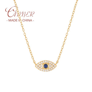 925 Silver Vintage Crystal Necklace Pendant Clavicle Chain