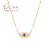 925 Silver Vintage Crystal Necklace Pendant Clavicle Chain