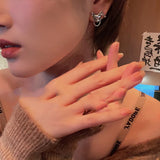 925 Sterling Silver Cat Shape Earrings For Women Allergy-Free Party Jewelry