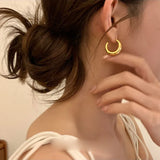 925 Silver Vintage Circle Earrings For Women Party Accessories