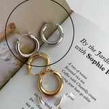 925 Silver Vintage Circle Earrings Women Party Gift