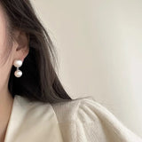 925 Silver Vintage Double Balls Earrings For Women