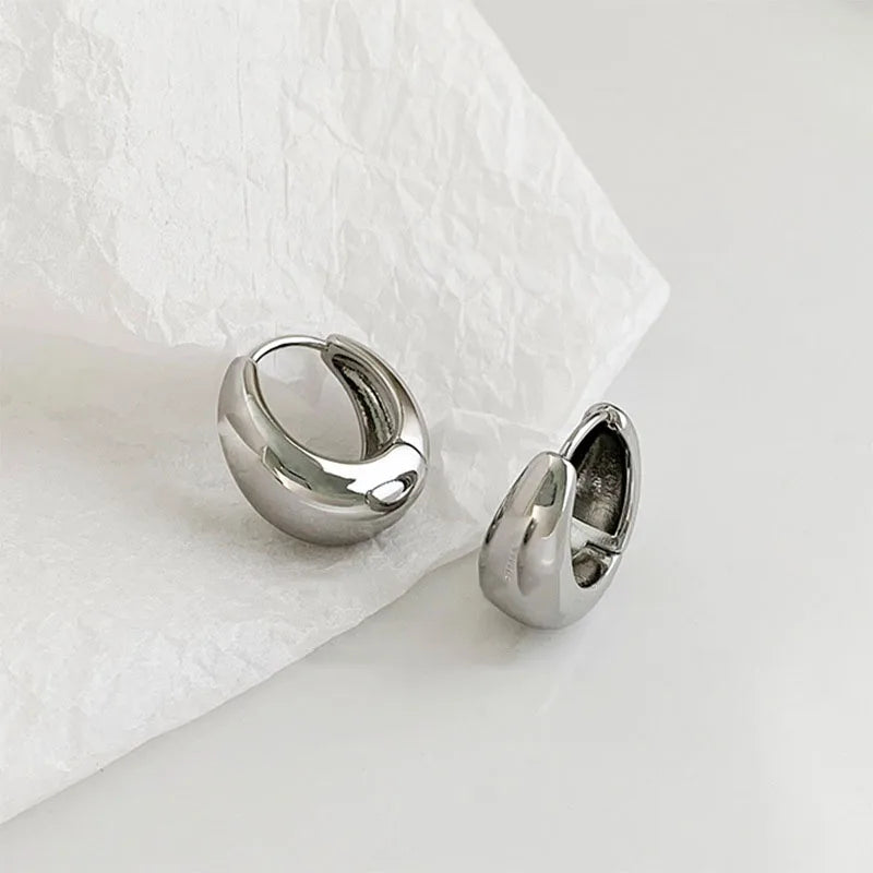 925 Silver Vintage Earrings For Women Allergy-Free Party Accessories