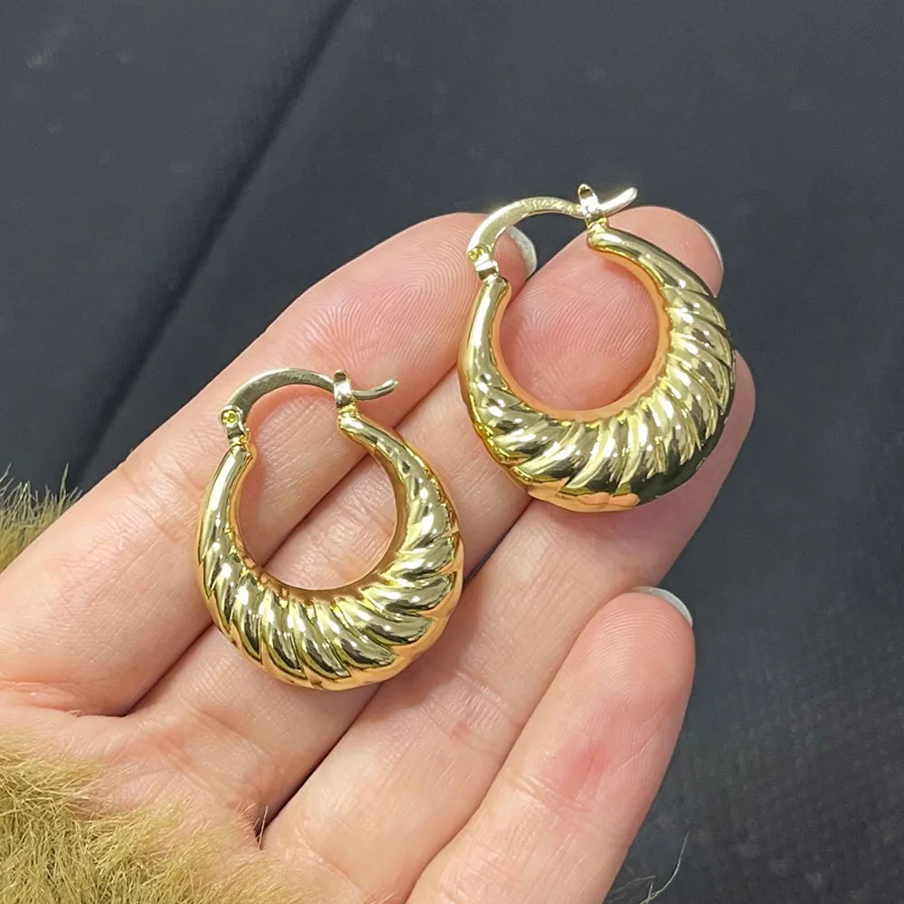 925 Silver Vintage Earrings Strip Jewelry, Gift