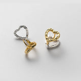 925 Sterling Silver Vintage Heart Earrings For Women Earring Jewelry