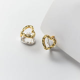 925 Sterling Silver Vintage Heart Earrings For Women Earring Jewelry