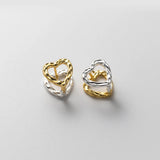 925 Sterling Silver Vintage Heart Earrings For Women Earring Jewelry