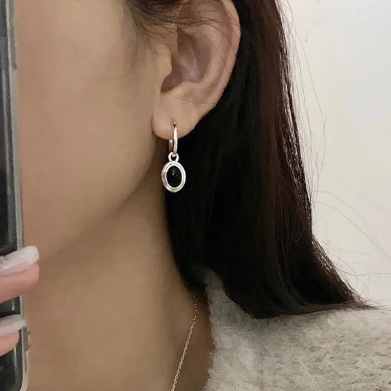925 Sterling Silver Vintage Round Earrings For Women