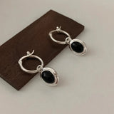 925 Sterling Silver Vintage Round Earrings For Women