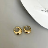 925 Silver Vintage Round Earrings For Women Party Accessories