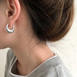 925 Silver Vintage Round Earrings For Women Party Accessories
