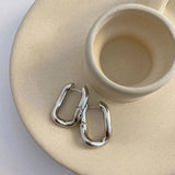 925 Silver Vintage Triangle Earrings Women Jewelry Party Gift