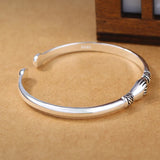 Sterling Silver Handshake Cuff Bracelet for Women Vintage Wedding Jewelry