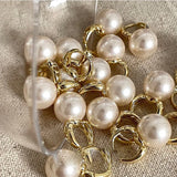 925 Silver Vintage Pearl Earrings For Women Allergy-Free Party Accessories