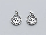 925 Silver Vintage Queen Coin Charms DIY Jewelry Making