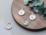 925 Silver Vintage Queen Coin Charms DIY Jewelry Making