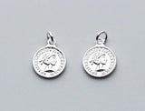 925 Silver Vintage Queen Coin Charms DIY Jewelry Making