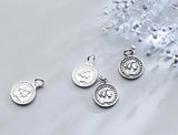 925 Silver Vintage Queen Coin Charms DIY Jewelry Making
