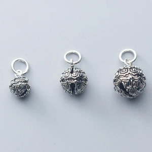 925 Sterling Silver Vintage Ringing Bell Charms DIY Jewelry Findings
