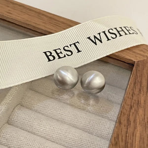 925 Silver Vintage Ball Earrings Women Jewelry Allergy-Free Party Gift