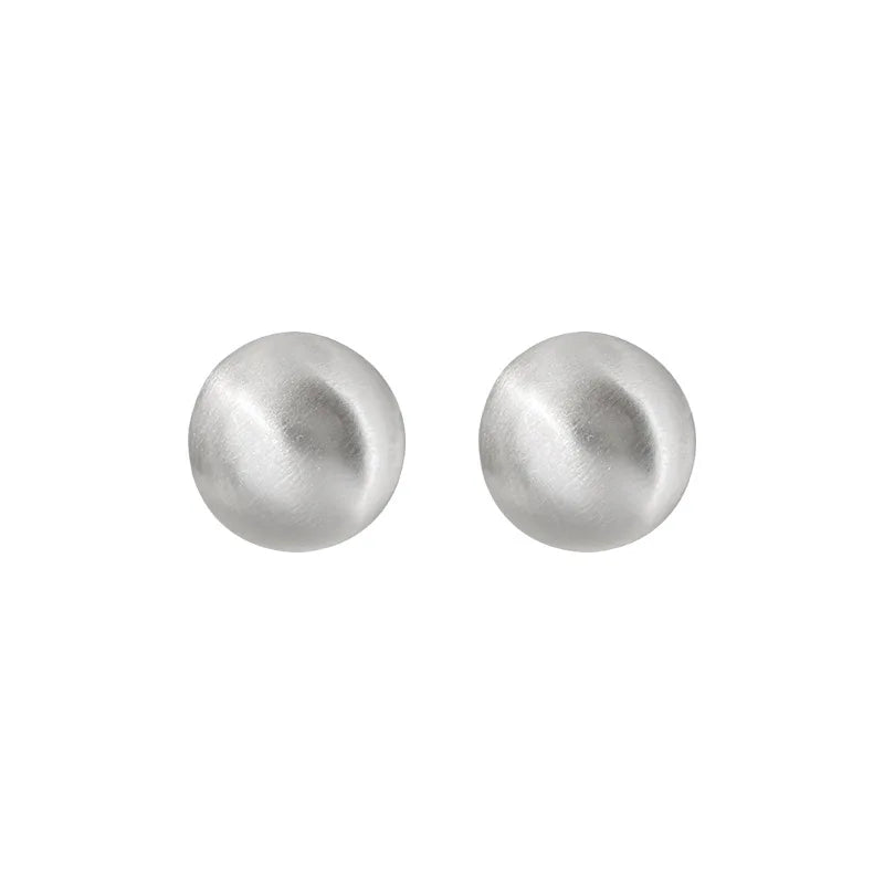 925 Silver Vintage Ball Earrings Women Jewelry Allergy-Free Party Gift