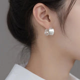 925 Silver Vintage Moon Earrings Allergy-Free Party Accessory Gift
