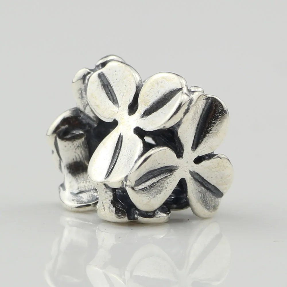 925 Silver Vintage Style Clover Beads For Making