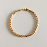 925 Silver Vintage Twisted Bracelet Men Punk Hip Hop Classic