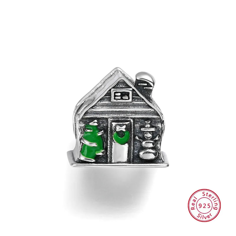 925 Silver Warm Family House Charm for Bracelet & Bangle