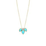925 Silver Turquoise Charm Y Shape Necklace for Women