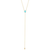 925 Silver Turquoise Charm Y Shape Necklace for Women