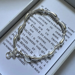 925 Silver Water Drop Bracelet Women's Jewelry Gift