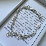 925 Silver Water Drop Bracelet Women's Jewelry Gift
