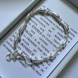 925 Silver Water Drop Bracelet Women's Jewelry Gift