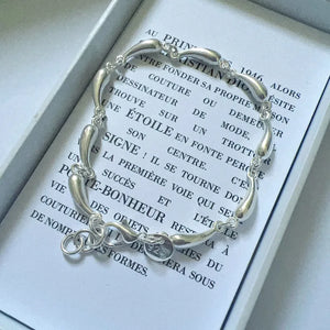 925 Silver Water Drop Bracelet Women's Jewelry Gift