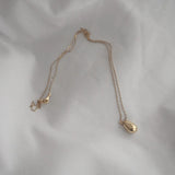 925 Silver Water Drop Clavicle Necklace 18K Teardrop Necklace