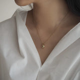 925 Silver Water Drop Clavicle Necklace 18K Teardrop Necklace