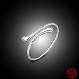 925 Silver Water Drop Cuff Bracelet Bangle Wedding Jewelry