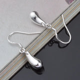925 Silver Water Droplets Raindrop Earrings for Women