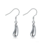 925 Silver Water Droplets Raindrops Earrings Wedding Engagement Party Jewelry