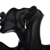 925 Silver Water Droplets Raindrops Earrings Wedding Engagement Party Jewelry