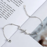 925 Silver Wave Bracelet Heartbeat Frequency Lightning Line Women Ornament
