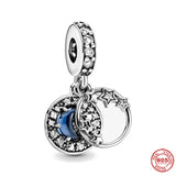 925 Silver Inspirational Stars Charm Bead DIY Jewelry