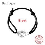 925 Silver Wedding Bracelet Rose Handcuff Bracelet Menottes Style Jewelry