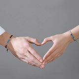 925 Silver Whale Deer Couple Bracelets Enamel Rope Gift