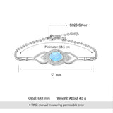 925 Silver Opal Stone Bracelet