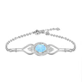 925 Silver Opal Stone Bracelet