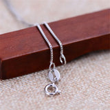 925 Silver Snake Necklace Platinum Plated Twrist Chain